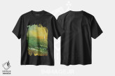 تیشرت مشکی طرح دار دریا هشتم، هنر فاخر معاصر اثر دمیتری اولین | immage.ir