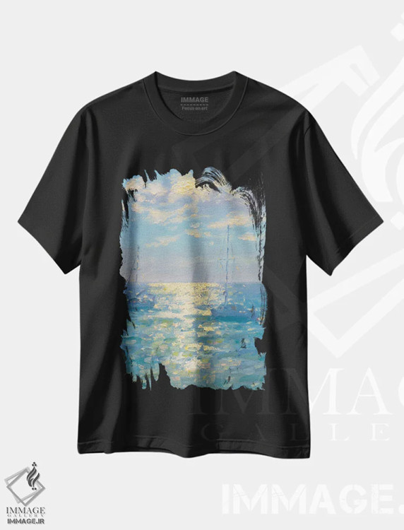 تیشرت مشکی طرح دار عصر چهارم، هنر فاخر معاصر اثر دمیتری اولین | immage.ir