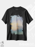تیشرت مشکی طرح دار عصر هشتم، دکور ساحلی اثر دمیتری اولین | فروشگاه ایماژ