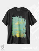 تیشرت مشکی طرح دار عصر نهم، دکور ساحلی اثر دمیتری اولین | immage.ir