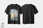 تیشرت مشکی طرح دار عصر هشتم، دکور ساحلی اثر دمیتری اولین | فروشگاه ایماژ