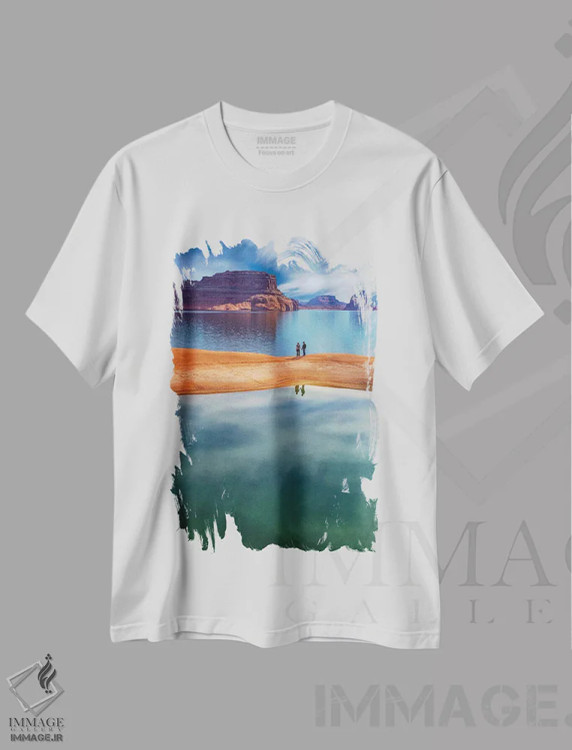 تیشرت سفید طرح دار آثار دان پاولسون - immage.ir