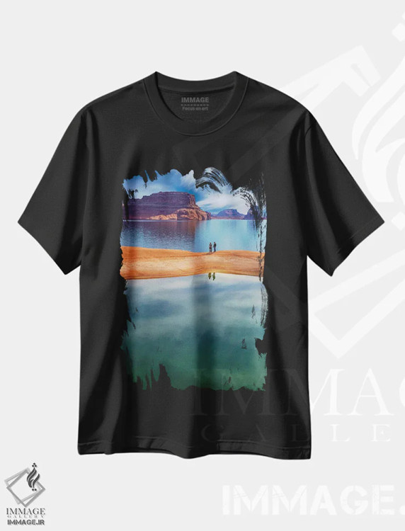 تیشرت مشکی طرح دار آثار دان پاولسون - فروشگاه ایماژ