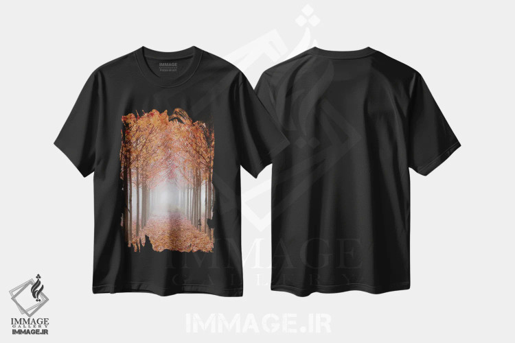 تیشرت مشکی طرح دار آثار دان پاولسون - فروشگاه ایماژ