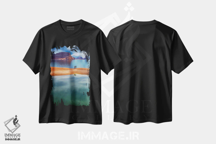 تیشرت مشکی طرح دار آثار دان پاولسون - فروشگاه ایماژ