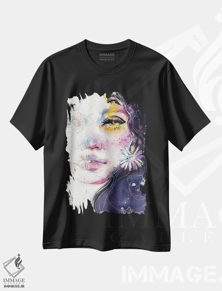 تیشرت مشکی طرح دار تابستان، دکوراسیون جایگزین اثر دوریانا پوپا | immage.ir