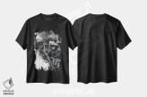 تیشرت مشکی طرح دار رعد، دکوراسیون جایگزین اثر دوریانا پوپا | فروشگاه ایماژ
