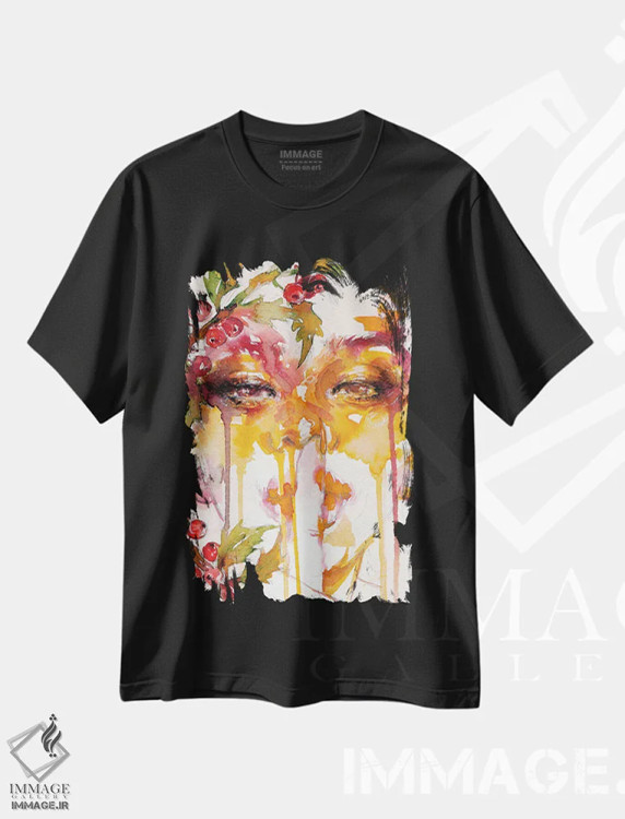 تیشرت مشکی طرح دار کریسمس، دکوراسیون جایگزین اثر دوریانا پوپا | immage.ir