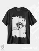 تیشرت مشکی طرح دار وسوسه انگیز، دکوراسیون جایگزین اثر دوریانا پوپا | فروشگاه ایماژ