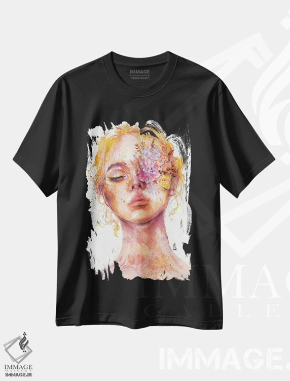 تیشرت مشکی طرح دار پاییز، دکوراسیون جایگزین اثر دوریانا پوپا | immage.ir