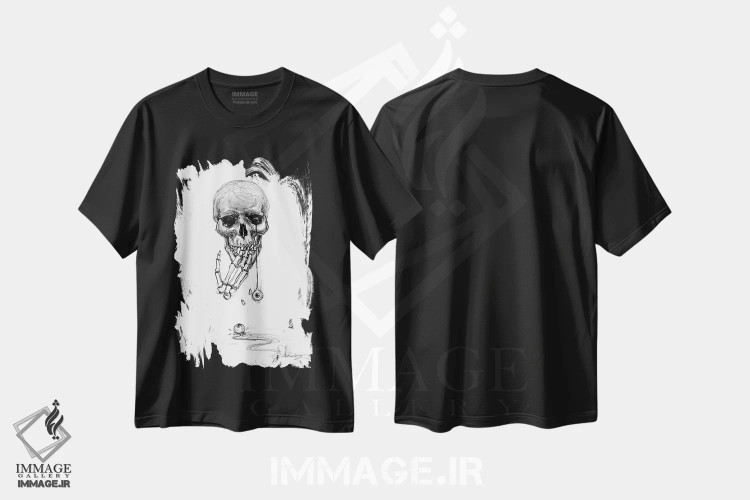 تیشرت مشکی طرح دار اوه اوه، دکوراسیون جایگزین اثر دوریانا پوپا | immage.ir