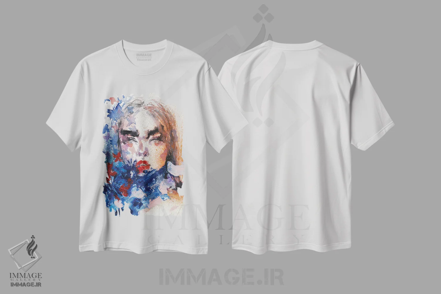 تیشرت سفید طرح دار پروانه ها، دکوراسیون جایگزین اثر دوریانا پوپا | immage.ir