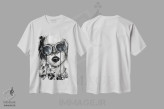 تیشرت سفید طرح دار گران، دکوراسیون جایگزین اثر دوریانا پوپا | فروشگاه ایماژ