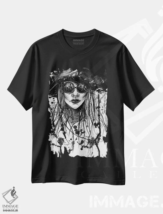 تیشرت مشکی طرح دار شهر ارواح، دکوراسیون جایگزین اثر دوریانا پوپا | immage.ir