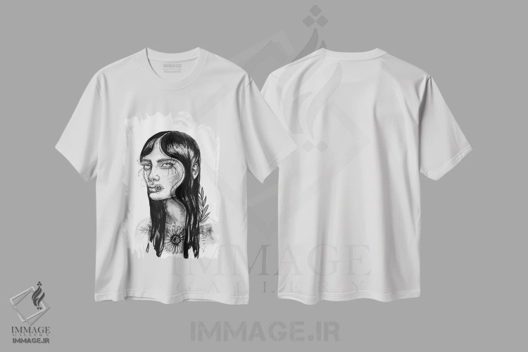 تیشرت سفید طرح دار دختر، دکوراسیون جایگزین اثر دوریانا پوپا | immage.ir