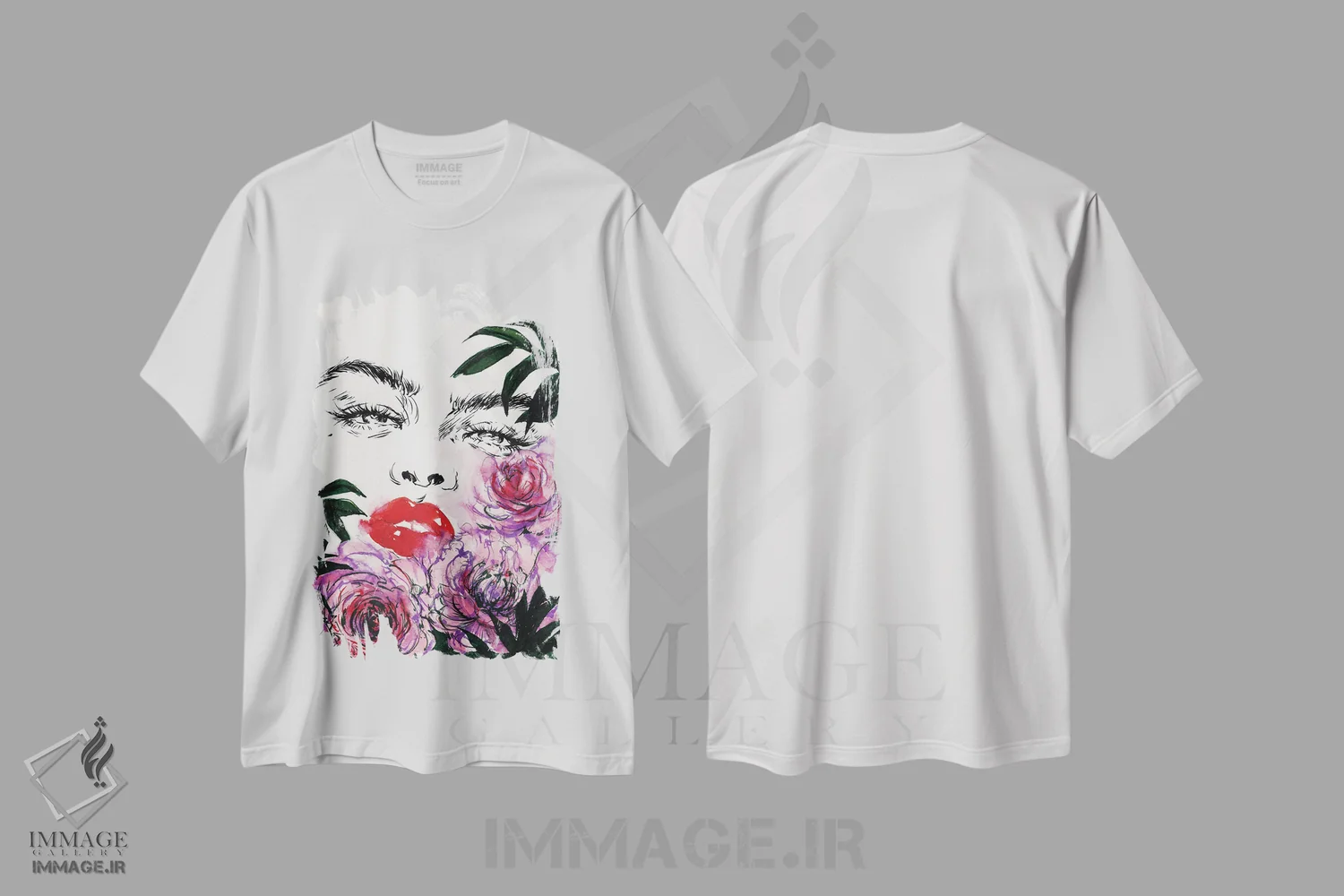 تیشرت سفید طرح دار تعطیلات، دکوراسیون جایگزین اثر دوریانا پوپا | immage.ir