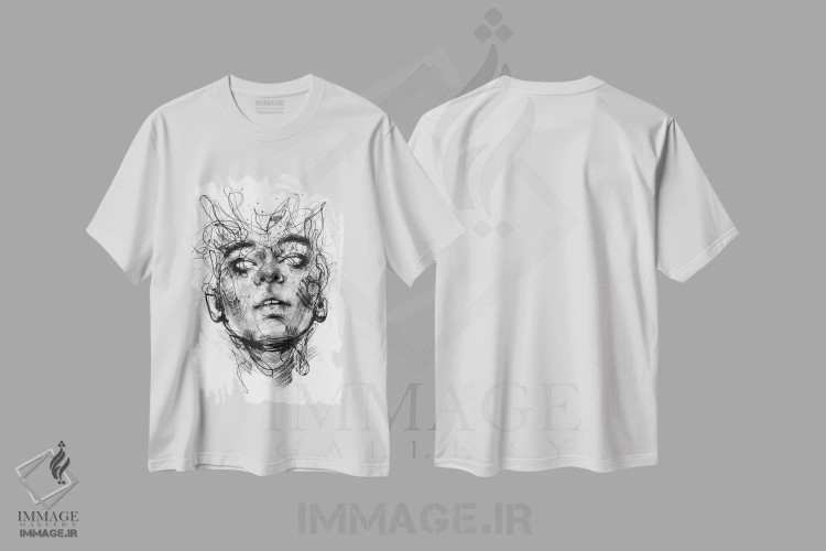 تیشرت سفید طرح دار بی فکر، دکوراسیون جایگزین اثر دوریانا پوپا | immage.ir