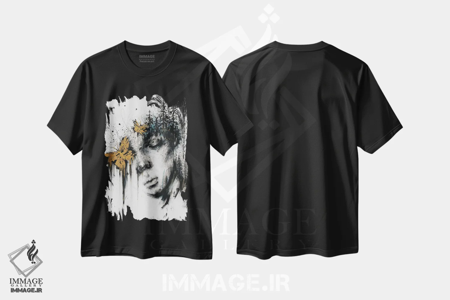 تیشرت مشکی طرح دار در هماهنگی با طبیعت، دکوراسیون جایگزین اثر دوریانا پوپا | immage.ir