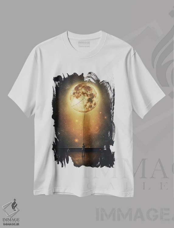 تیشرت سفید طرح دار آثار سایکوشَدو - فروشگاه ایماژ