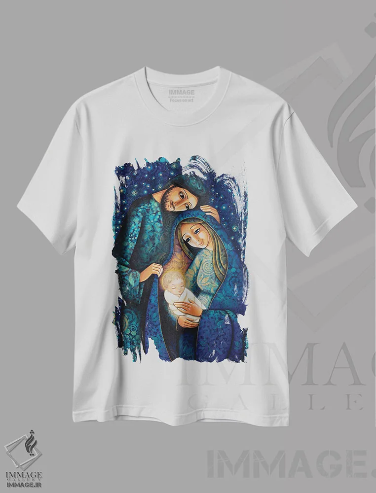 تیشرت سفید طرح دار نور جهان، هنر فاخر معاصر اثر دنیلا پرزیوزو اینوالر | immage.ir