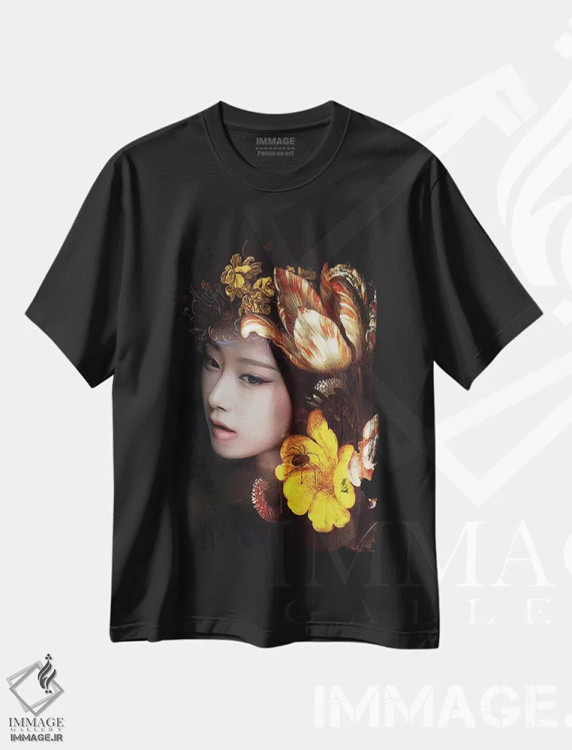 تیشرت مشکی طرح دار نوکتورن، هنر دیجیتال اثر دومینیک بادوئل | فروشگاه ایماژ