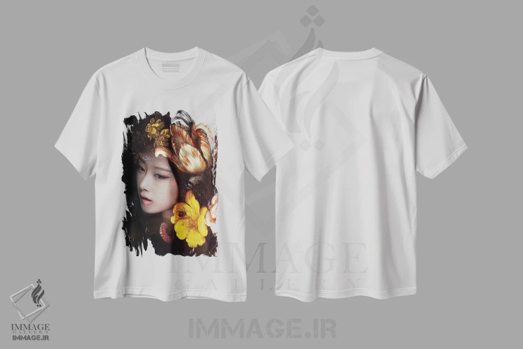 تیشرت سفید طرح دار نوکتورن، هنر دیجیتال اثر دومینیک بادوئل | immage.ir
