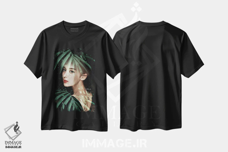 تیشرت مشکی طرح دار بیرون از جنگل، دکور آسیایی اثر دومینیک بادوئل | immage.ir