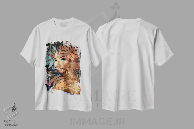 تیشرت سفید طرح دار آمانیرناس، هنر آمریکایی آفریقایی تبار اثر دومینیک بادوئل | فروشگاه ایماژ