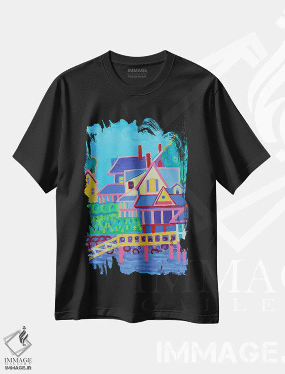 تیشرت مشکی طرح دار آریای آنیسکوم، دکور معاصر اثر دبرا برتون رابینسون | immage.ir