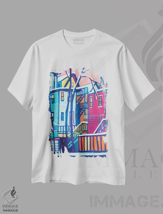 تیشرت سفید طرح دار زمستان لارنس، دکور معاصر اثر دبرا برتون رابینسون | immage.ir