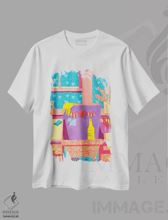 تیشرت سفید طرح دار آشپزخانه کلیسا، مدیوم اثر دبرا برتون رابینسون | immage.ir