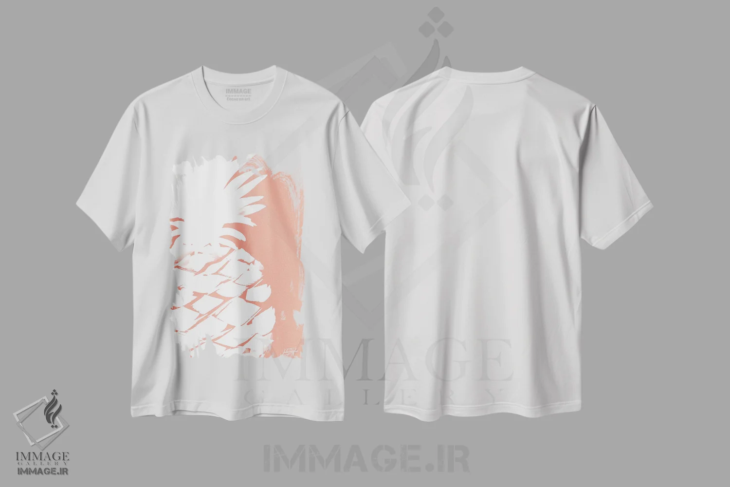 تیشرت سفید طرح دار آناناس مدرن II، تزئینی اثر جولی دریسه | immage.ir