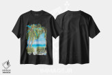 تیشرت مشکی طرح دار بهشت استوایی، تزئینی اثر جولی دریسه | immage.ir