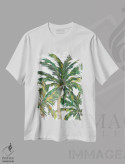 تیشرت سفید طرح دار درختان استوایی روی سفید III، تزئینی اثر جولی دریسه | immage.ir