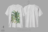 تیشرت سفید طرح دار درختان استوایی روی سفید III، تزئینی اثر جولی دریسه | immage.ir
