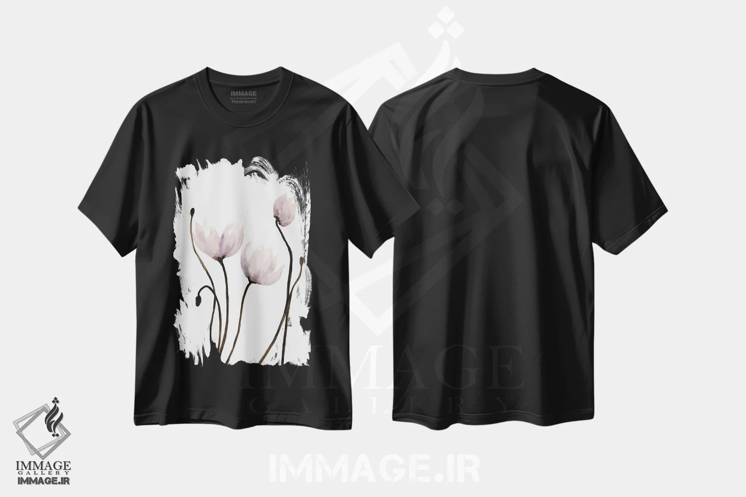 تیشرت مشکی طرح دار رشد تازه ۲، دکور معاصر اثر دوریس شَرِست | immage.ir