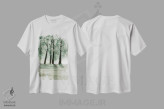 تیشرت سفید طرح دار جنگل سبز ۲، دکور معاصر اثر دوریس شَرِست | immage.ir
