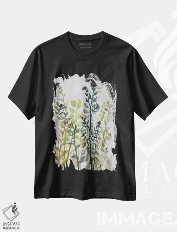 تیشرت مشکی طرح دار دستیابی به ارتفاعات ۱، دکور معاصر اثر دوریس شَرِست | immage.ir