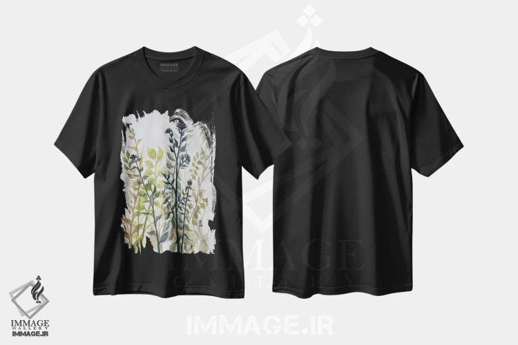 تیشرت مشکی طرح دار دستیابی به ارتفاعات ۱، دکور معاصر اثر دوریس شَرِست | immage.ir