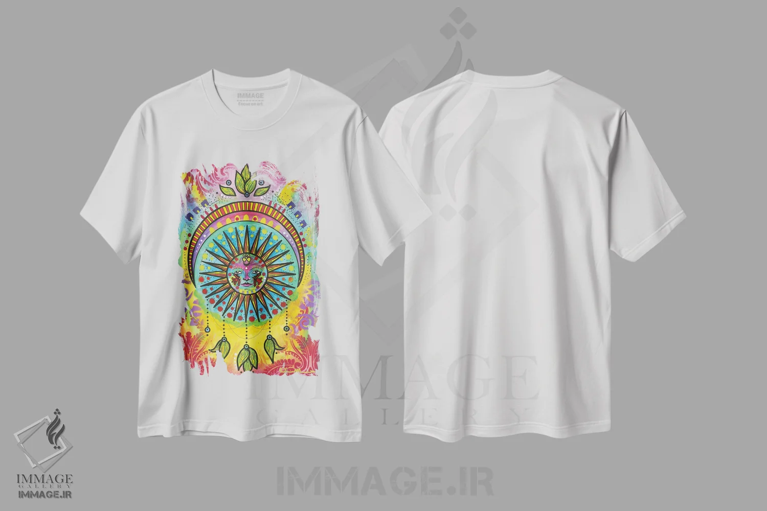 تیشرت سفید طرح دار تعادل کیهانی ۵، دکور معاصر اثر دین روسو | immage.ir
