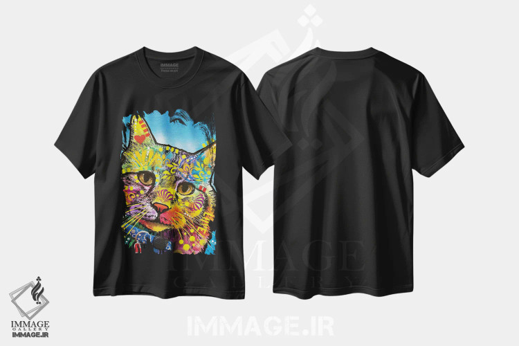 تیشرت مشکی طرح دار سپاسگزارم که پیشوای این گله بوده اید، دکور معاصر اثر دین روسو | immage.ir