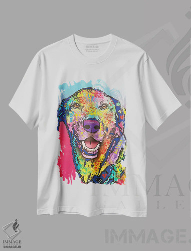 تیشرت سفید طرح دار کارشناس زومی، دکور معاصر اثر دین روسو | فروشگاه ایماژ