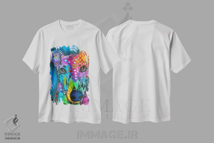 تیشرت سفید طرح دار داری به چی فکر می کنی؟، هنر فاخر معاصر اثر دین روسو | فروشگاه ایماژ