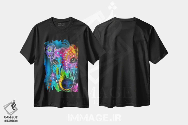 تیشرت مشکی طرح دار داری به چی فکر می کنی؟، هنر فاخر معاصر اثر دین روسو | immage.ir