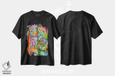 تیشرت مشکی طرح دار میمون ۱، مدیوم اثر دین روسو | فروشگاه ایماژ