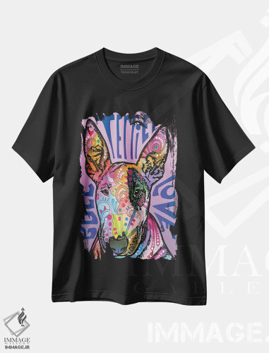 تیشرت مشکی طرح دار عشق بول تریر، مدیوم اثر دین روسو | فروشگاه ایماژ