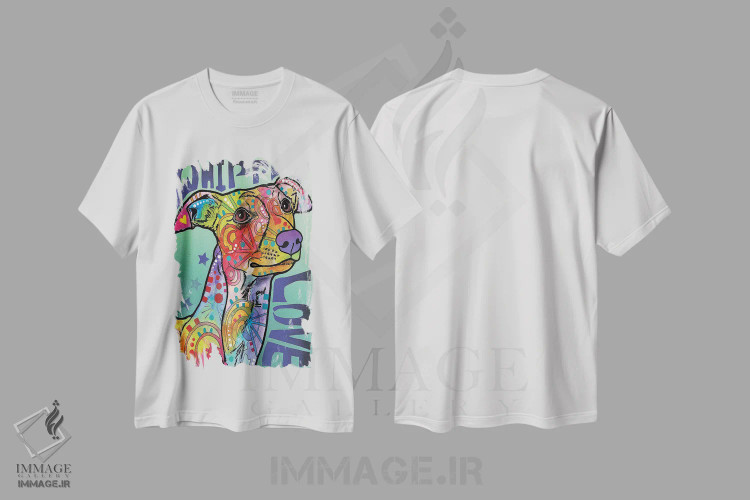 تیشرت سفید طرح دار عشق ویپت، مدیوم اثر دین روسو | فروشگاه ایماژ