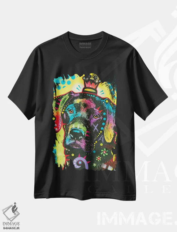 تیشرت مشکی طرح دار ۲۱، مدیوم اثر دین روسو | immage.ir
