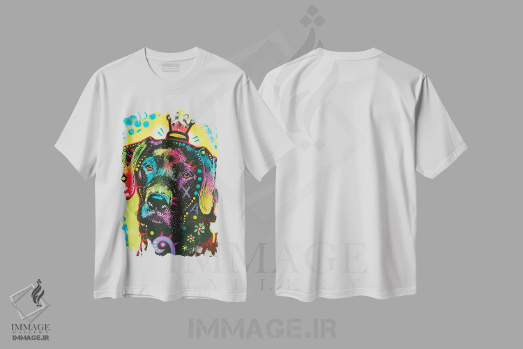 تیشرت سفید طرح دار ۲۱، مدیوم اثر دین روسو | فروشگاه ایماژ