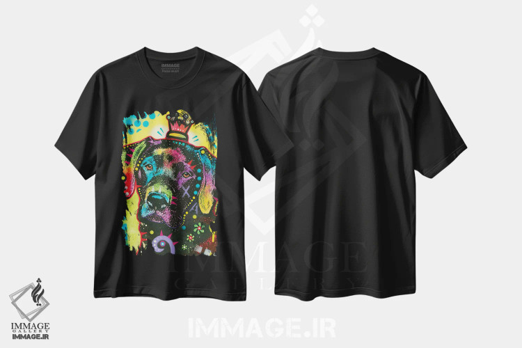 تیشرت مشکی طرح دار ۲۱، مدیوم اثر دین روسو | immage.ir